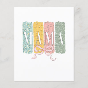 Funny Bow Coquette Mama Flowers Mother’s Day Flyer
