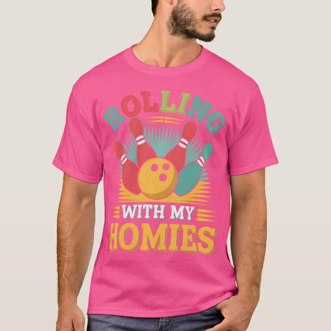 Funny Bowler Bowling T-Shirt (Front)
