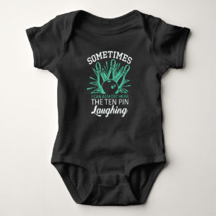 Funny Bowler Quote for Bowling Player Baby Bodysuit