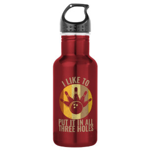 Funny Bowler Quote Retro Vintage Bowling Ball 532 Ml Water Bottle