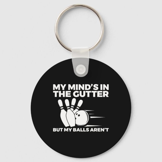 Funny Bowling 1  Key Ring (Front)