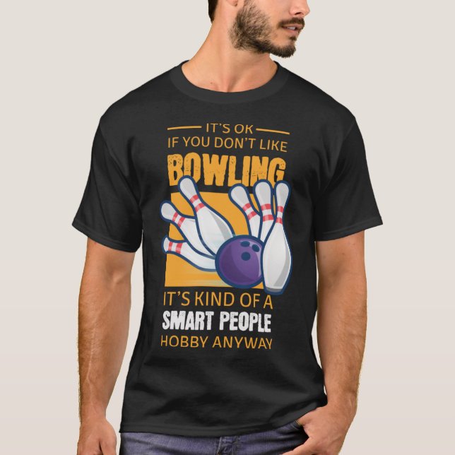 Funny Bowling Apparel Smart People Gift Pullover H (Front)