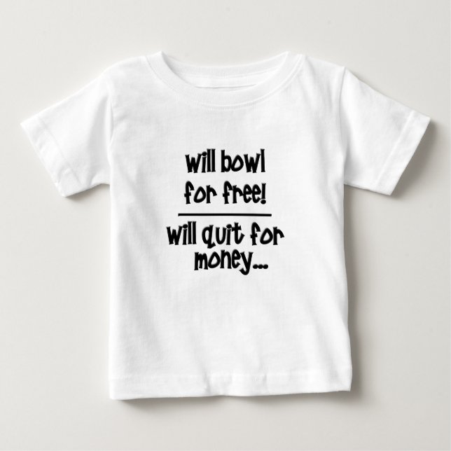 Funny Bowling Baby T-Shirt (Front)