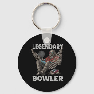 Funny Bowling Bowler Legendary Saying Key Ring