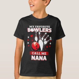 Funny Bowling Bowler My Favourite Bowler Calls Me  T-Shirt