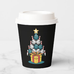 Funny Bowling Christmas Tree Lights Xmas Gifts  Paper Cups