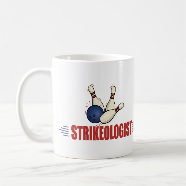 Funny Bowling Coffee Mug (Left)