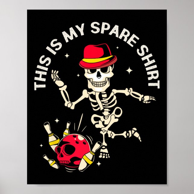 Funny Bowling Design For Men And Woman This Is My  Poster (Front)