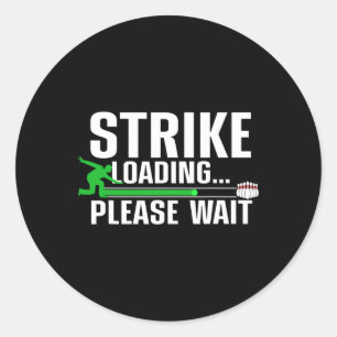 Funny Bowling Design For Men Women Kids Bowling Lo Classic Round Sticker
