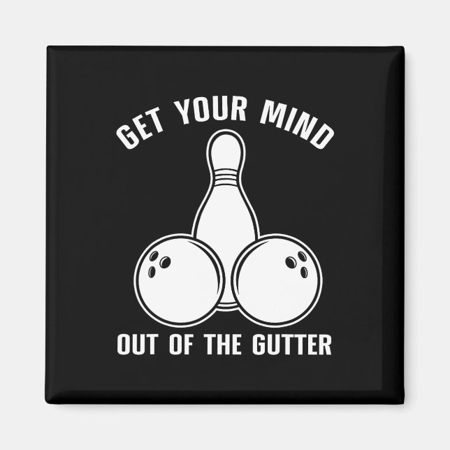Funny Bowling Design For Men Women Kids Bowling Lo Magnet (Front)