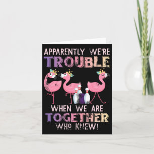 Funny Bowling Flamingo Card
