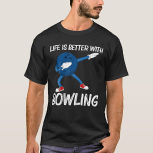 Funny Bowling For Men Women Dabbing Ball Lawn Bowl T-Shirt
