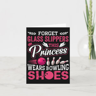 Funny Bowling For Women Girls Kids Mum Wife Card