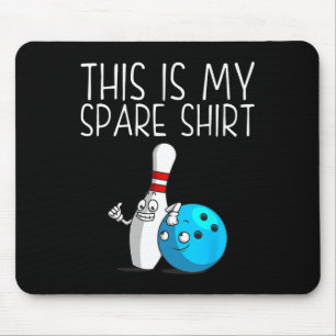 Funny Bowling Gift For Men Women Cool Bowler Spare Mouse Pad