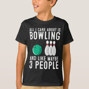 Funny Bowling Gift For Women Men Cool Bowler Sport T-Shirt