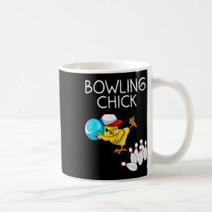 Funny Bowling Gift Women Cute Bowling Chick Sports Coffee Mug