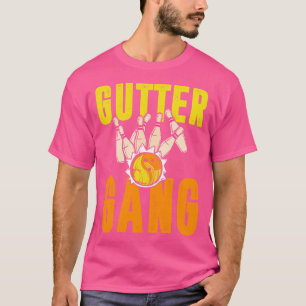 Funny Bowling Gutter Gang Bowling Team T-Shirt