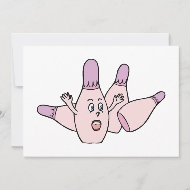 Funny Bowling Invitation Party (Front)