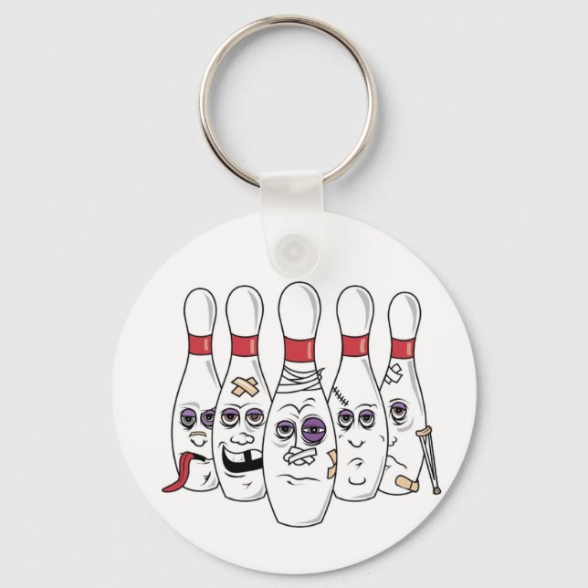 Funny Bowling Key Ring (Front)