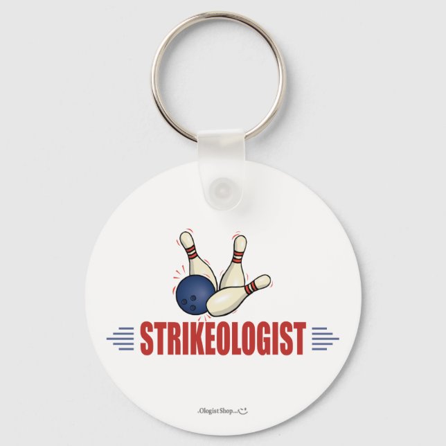 Funny Bowling Key Ring (Front)