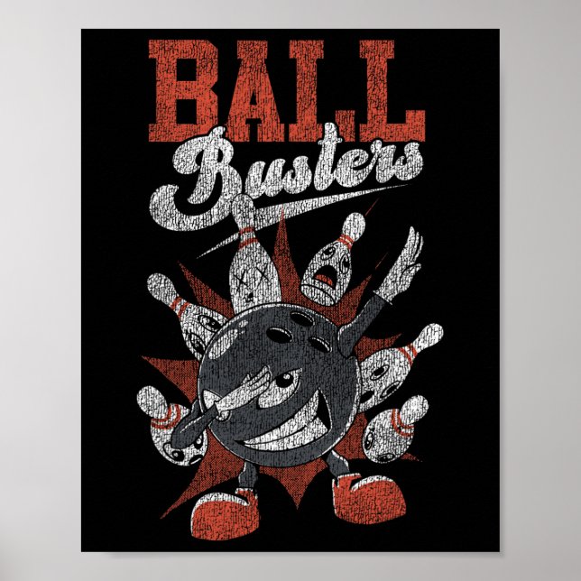 Funny Bowling Ll Busters  Poster (Front)