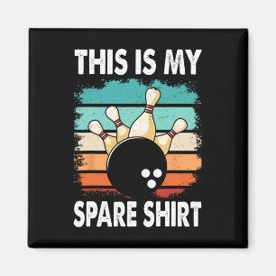 Funny Bowling Lover Bowler This Is My Spare 2  Magnet