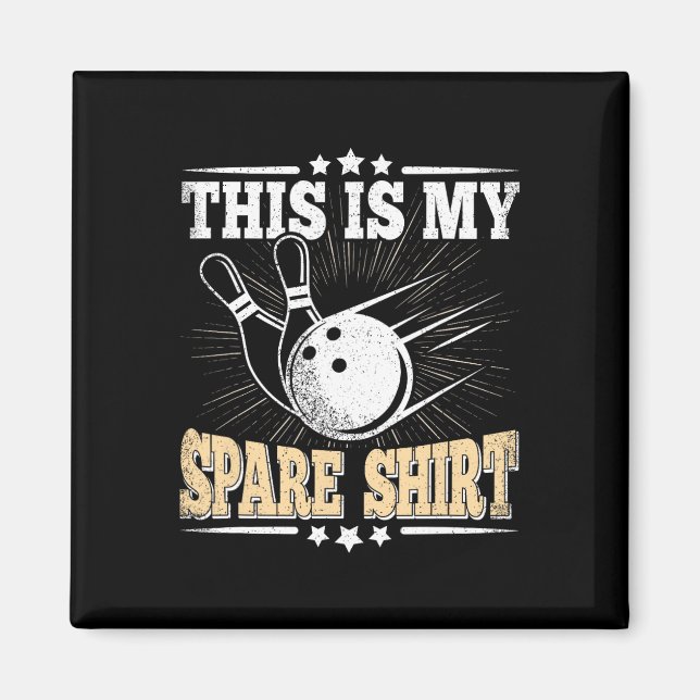 Funny Bowling Lover Bowler This Is My Spare 3  Magnet (Front)