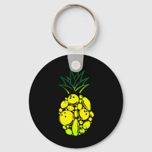 Funny Bowling Pineapple  Key Ring