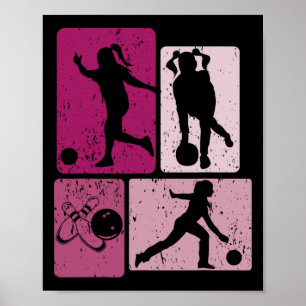 Funny Bowling Player Bowler Game Enthusiast Outfit Poster