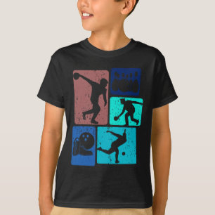 Funny Bowling Player Bowler Vintage Bowl Game Enth T-Shirt
