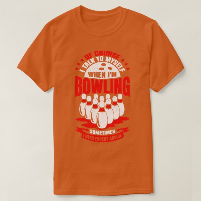 Funny Bowling Player Game Sport Bowler Gift  T-Shirt (Design Front)