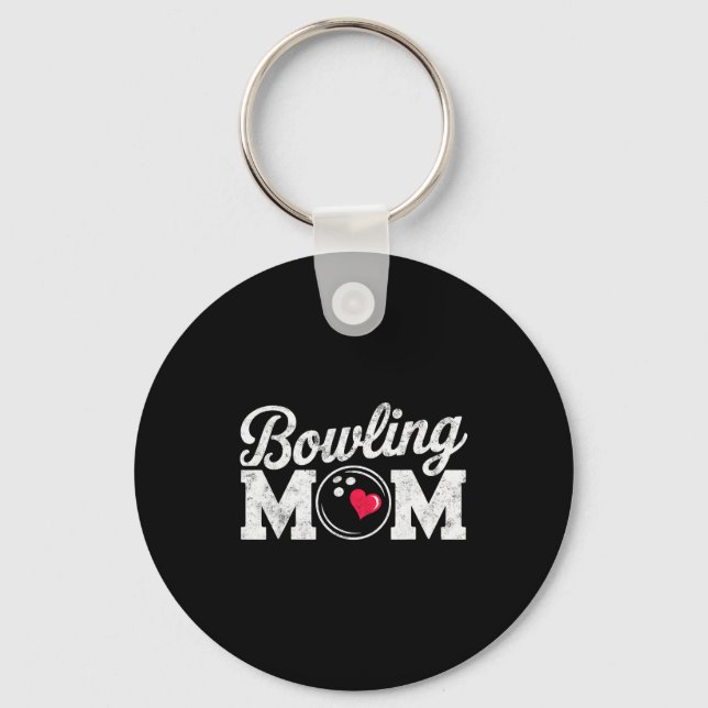 Funny Bowling Player Mum Bowl Mother Bowler #bowli Key Ring (Front)