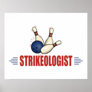 Funny Bowling Poster