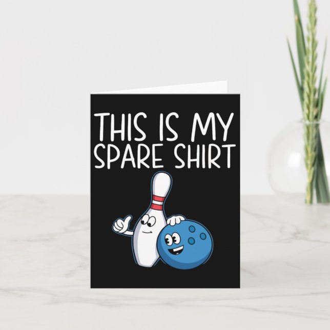 Funny Bowling Present For Men Women Cool Bowler Sp Card (Front)