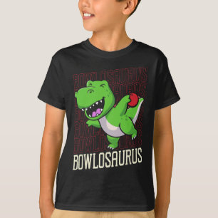 Funny Bowling Pun T-rex Dinosaur Bowlosaurus 1  T-Shirt