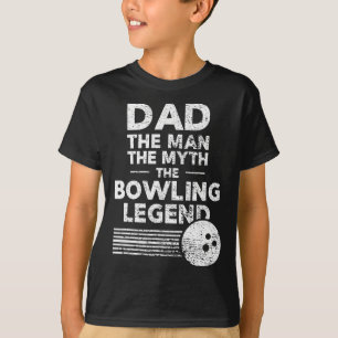 Funny Bowling Shirt For Dad The Man The Myth