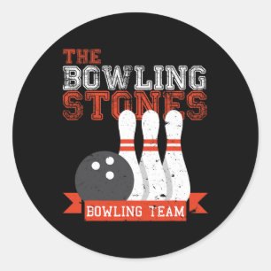 Funny Bowling Stones - Bowl Sports Team  Classic Round Sticker