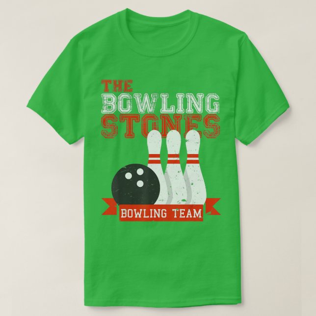 Funny Bowling Stones  Bowl Sports Team  T-Shirt (Design Front)
