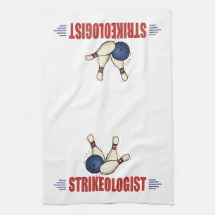Funny Bowling Tea Towel