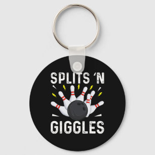 Funny Bowling Team Splits n Giggles 1 Key Ring