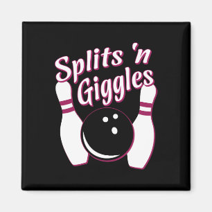 Funny Bowling Team Splits n Giggles Magnet