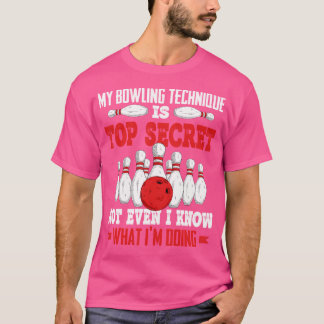 Funny Bowling Technique Ball Bowler Bowling Men Bo T-Shirt