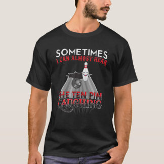 Funny Bowling Ten Pin Design T-Shirt