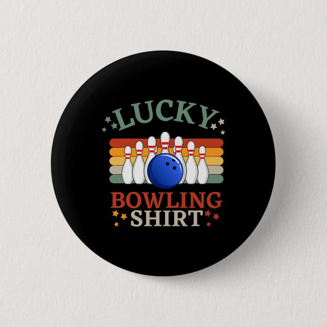 Funny Bowling This Is My Bowling Strike Team  6 Cm Round Badge (Front)