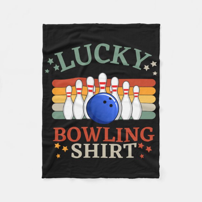 Funny Bowling This Is My Bowling Strike Team  Fleece Blanket (Front)