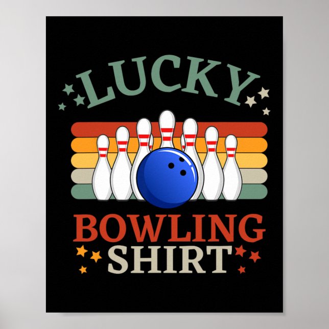 Funny Bowling This Is My Bowling Strike Team  Poster (Front)