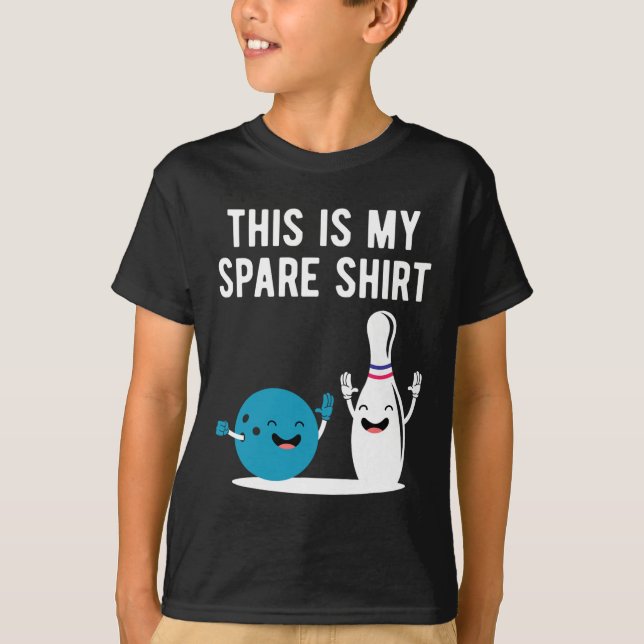 Funny Bowling This Is My Spare Shirt Bowler Bowl S (Front)