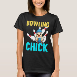 Funny Bowling Women Cute Bowling Chick Sports Athl T-Shirt