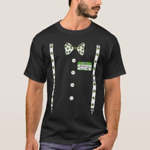 Funny Bowtie Suspenders Irish ish Kiss Me St Patri T-Shirt