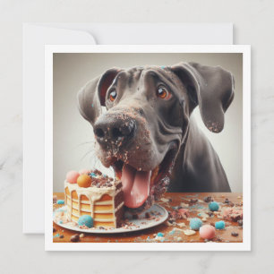 Funny Boxer card, Boxer Birthday Invitation